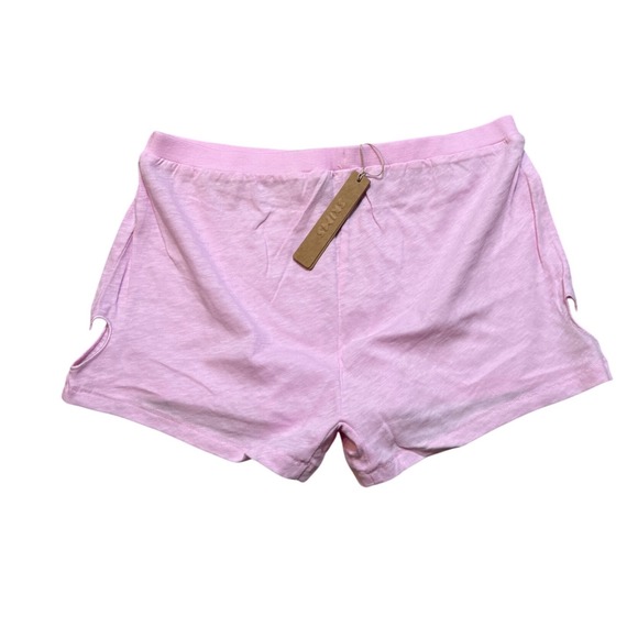 SKIMS Worn In Jersey Heart Micro Short Baby Pink BT-SHO-11133W Womens Size M NEW - Picture 3 of 9